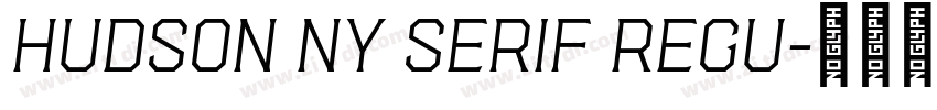 Hudson NY Serif Regu字体转换